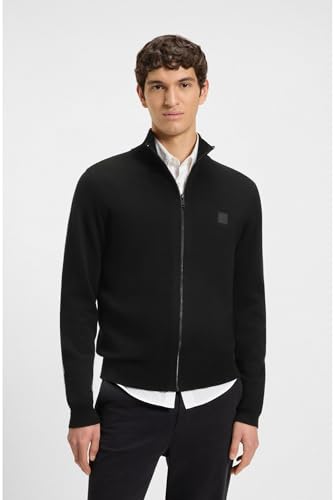 BOSS Hommes Kanozip S Veste en maille de coton et de cachemire