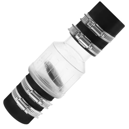 KTZCTPCA Silent Check Valve for Sump Pump, Spring Loaded Flapper Replacement for Backflow Prevention, Sewage Pump With Clamp