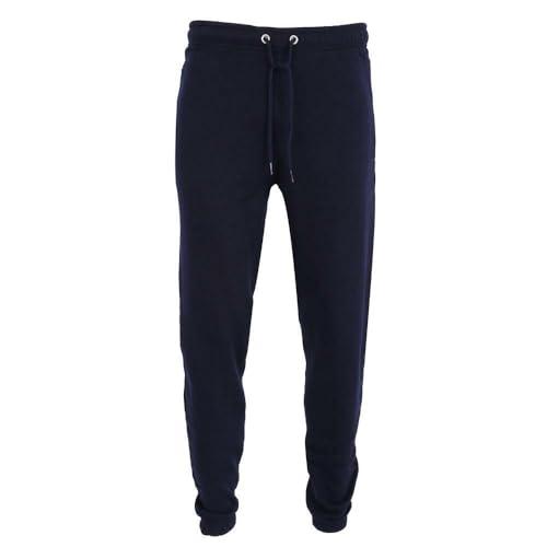 Pantalon de jogging polaire chaud homme grande taille poches zippées noir