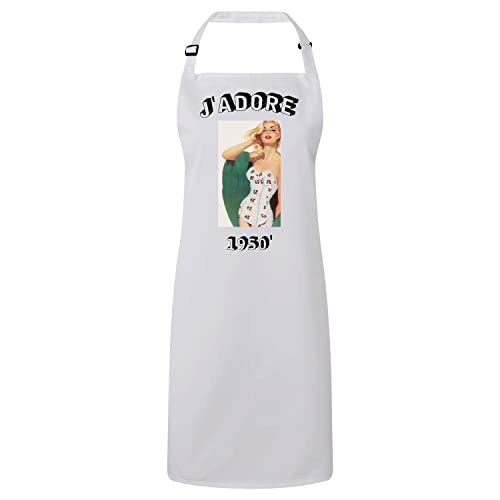 Tablier cuisine vintage retro pin up annees 50 pour femme