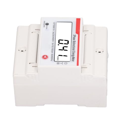 Medidor de energía de 4 hilos con pantalla retroiluminada para un control eléctrico profesional