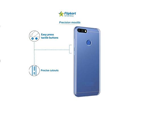 Image of COVERBLACK Rubber Silicone Back Cover for Infinix Smart 2 - Transparent