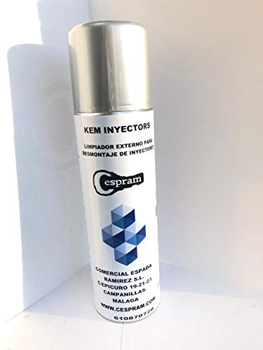 CESPRAM, Limpiador externo desmontaje inyectores reblandece la carbonilla y posterior desmontaje para motores diesel. Kem Inyectors ecologico. (1 ud) Cover