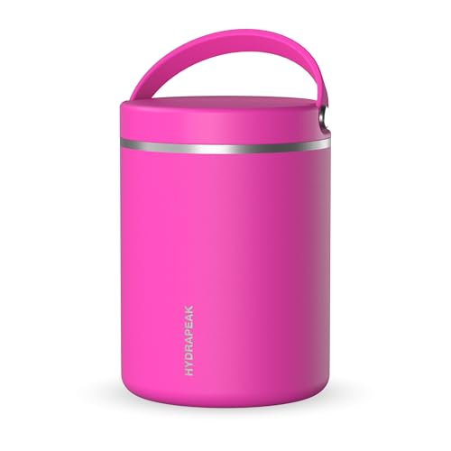 Hydrapeak Termo de acero inoxidable con aislamiento al vacío de 32 onzas, termo para niños para alimentos calientes y fríos, termo de sopa de boca ancha a prueba de fugas para adultos, 10 horas de