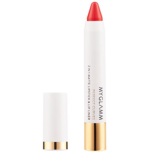 Image of MyGlamm Perfect Curves Matte Lip Crayon (Soleil), 4.5 g - Cruelty Free & Vegan