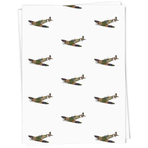 Image of Azeeda 'Spitfire Plane' Gift Wrap Paper (GI00010931)