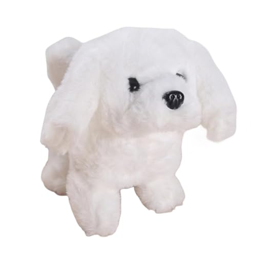 トイプードル 電動ペット犬 動くぬいぐるみ おもちゃ動くぬいぐるみ ギフト おもちゃ 犬 歩く 鳴く 可愛い おもちゃ わんちゃん 子供へプレゼント 誕生日・クリスマス・新年 ぬいぐるみ (ビション・フリーゼ)