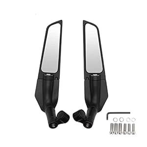 Groothoek veiligheidsachteruitkijkspiegel | HD-glas aluminiumlegering, groothoekspiegels voor motorfiets | Verstelbare achteruitkijkspiegels voor motorfietsen met duurzame aluminiumlegering Danensigl