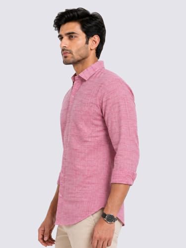 Image of Men's Khadi Cotton Regular Fit Shirt | Full Sleeve Breathable Casual & Office Wear Shirt for Men