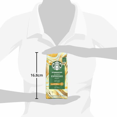 STARBUCKS Blonde Espresso Roast, Helle Röstung, Ganze Kaffeebohnen 200g (6er Pack)