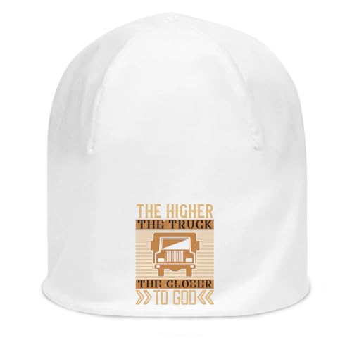 Bonnet Souple Blanc The Higher The Truck pour Affirmer Votre Passion de la Route