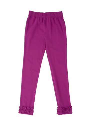 Image of RuffleButts Toddler Girl Merry & Bright Ruffle Leggings - Ankle Leggings