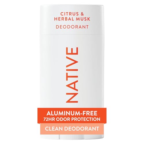 Image of Native Deodorant Contains Naturally Derived Ingredients, 72 Hour Odor Control, Deodorant for Women and Men, Aluminum Free, Citrus & Herbal Musk 2.65oz