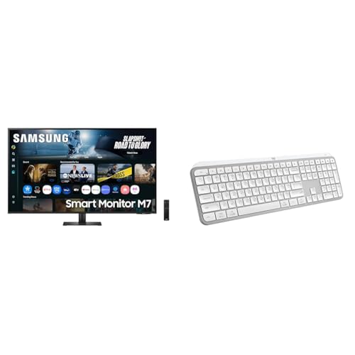 Image of Samsung 43 inch(1.08m) 4K M7 Vision AI Smart Monitor | UHD 3840 x 2160 | Smart TV Experience with AI Picture & Sound|Type-C|Apple AirPlay|Gaming Bar + Logitech MX Keys S Wireless Keyboard