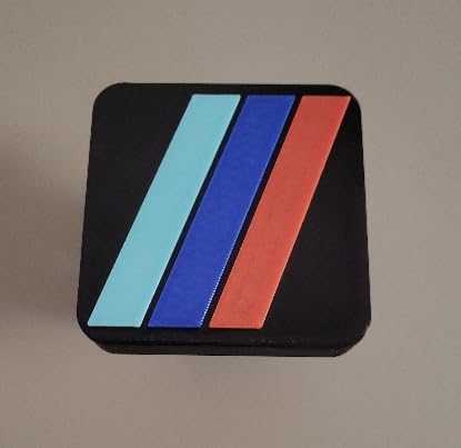 Tow/Trailer Hitch Cover for 2" Receivers. M Style Receiver Tube Hitch Plug Towing Hitch Covers Truck Hitch Accessories for Sedans Cars SUVs Pickup Trucks.