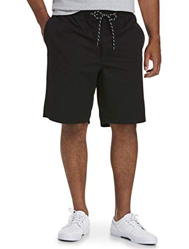 Amazon Essentials Men's Big & Tall Drawstring Walk Short fit by DXL, Black, 6X