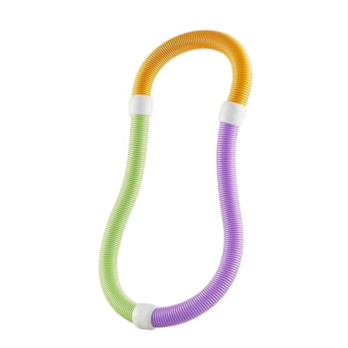 【2025新登場】1.2kg フラフープ ダイエット ウェイト付き ベリー フィットネス PVCソフトスプリングフープ 折りたたみ式 ポータブル フラサークル 脂肪燃焼 筋トレ シェイプアップ (ウエスト・背中・脚・胸 エクササイズ) 室内/公園用 男女兼