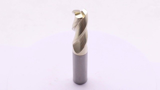 Image of 1 /2 inch 3 Flute Solid Carbide - 0.06 inch Corner Radius End Mill - ZrN Coated | For milling Aluminum, 37 Degree Helix, 1 /2 inch Cutting Diameter, 1 /2 inch Shank Diameter, 1-1 /4 inch Length of Cut, 3 inch Overall Length