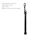 Quick Release Thru Axles Skewers Aluminum Alloy Bike Front Fork Thru Axles Skewer for Front Fork Shaft Lever for Bikes