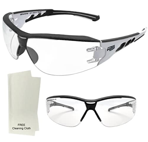 Hts Huntersky E9532 Super Flexible Lightweight Anti Fog Wrap-Around U6 Clear Shooting Safety Glasses With Ansi Z87.1 Scratch Resist #TOP7