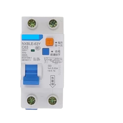 Disjoncteur différentiel 40A 30mA 1P+N RCCB pour protection électrique bipolaire 230V