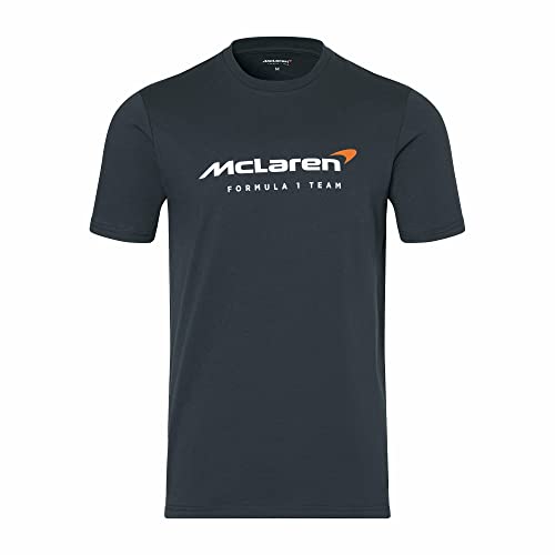 McLaren F1 Men's Core Essentials Logo T-Shirt (S, Dark Grey)