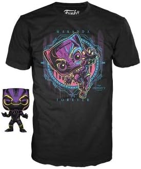 Black Panther Funko POP! Marvel Blacklight POP & Tee - XXL