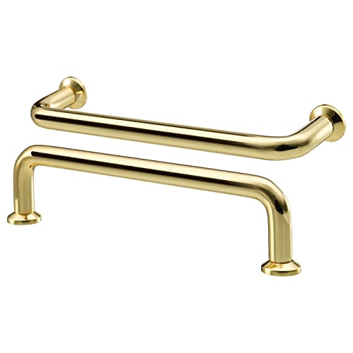 IKEA Bagganas Handle Brass Color 2 Pack 003.384.07 Size 5 5/8 ", Gold