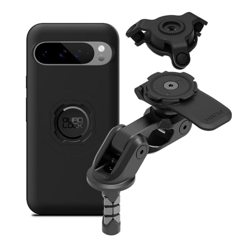 Image of Quad Lock Motorcycle Fork Stem Mount PRO Kit with Vibration Dampener and MAG Phone Case for Pixel 9 Pro XL