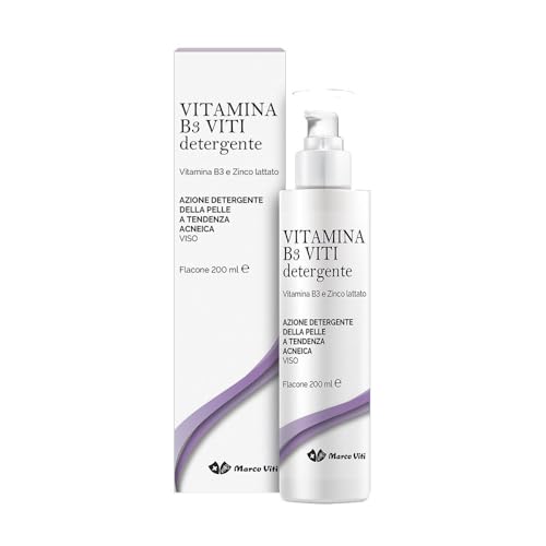 Marco Viti Vitamina B3 Viti - Detergente per pelle Acneica, 200ml