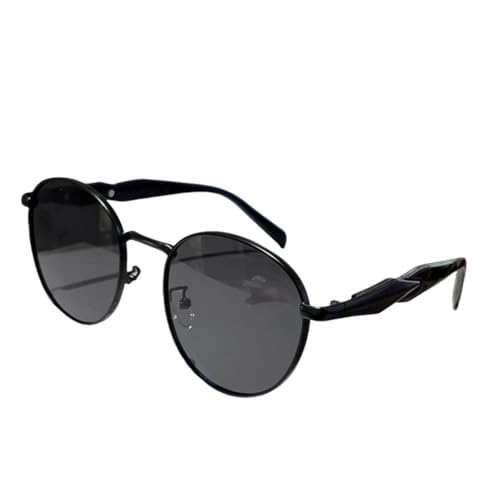 Lunettes de soleil rétro ovales anti-UV mixtes de style vintage