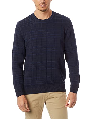 Tricot M Longa Jacquard Quadriculado(Mo),Aramis,Masculino,Azul,M