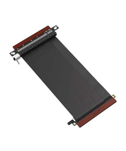 LINKUP - Ultra PCIe 4.0 X16 Riser Cable (Open Box) [RTX4090 RX6950XT x570 B550 Z690 Tested] Shielded Vertical Mount Gaming PCI Express Gen4┃Dual Reverse Connectors (14cm/5.5") Compatible with SSUPD