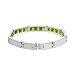 Stainless Steel Link Santeria Inside Green Yellow Orula Babalawo Bracelet 8"