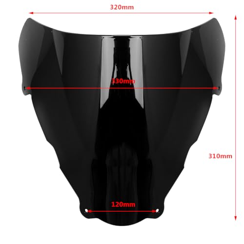 Pare-brise moto de remplacement double bulle compatible SV650S version 1999-2002