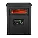 LifeSmart Infrared Quartz Space Electric Heater w/Remote & Digital Display, 1500W, Black - Portable Indoor Heating Machine for Large Rooms and Office Spaces