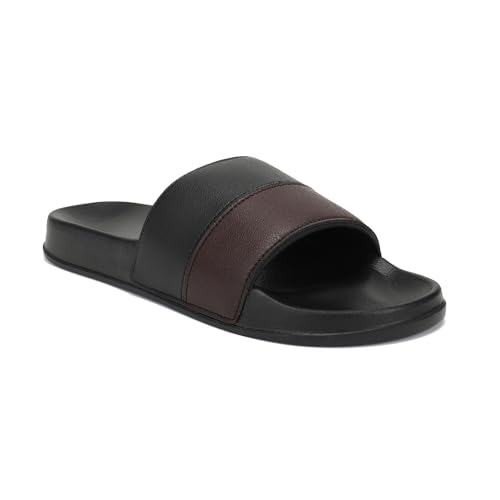 Image of hummel CAMP MEN COLOUR BLOCK SLIDERS Comfortable Cushioned Sole Arch Support Durable Lightweight Flexible Trendy Style Flip flops and Slippers Slides for Men Daily use Chappal