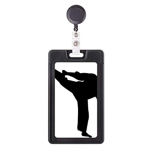 Shaolin Kung Fu Étui à badge rétractable porte-carte culture chinoise