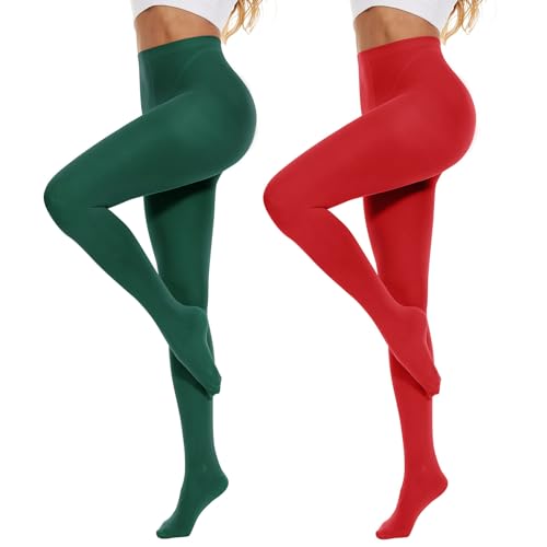 Image of Century Star Womens Tights Opaque Ballet Dance Tights Stockings for Women High Waist 80D Control Top Run Resistant Pantyhose