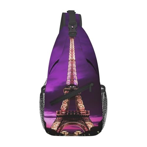 Bolso Sling Unisex Negro Tipo Chest Bag Urbano miniatura 1