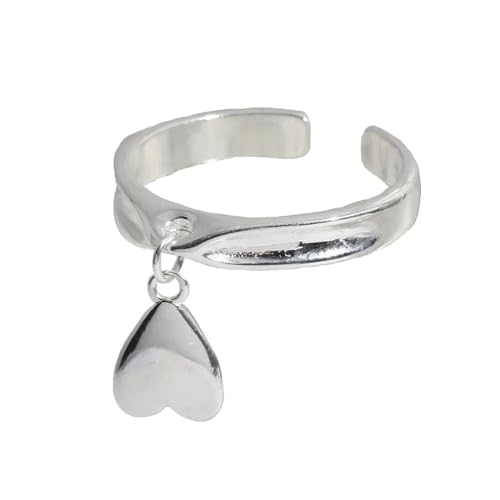 Anneaux ring jewellery femmes en forme de coeur pour look romantique