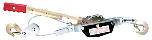 Performance Tool W4000DB PowerPuller - 2 Ton Capacity Winch, 12' Aircraft Cable & Automatic Notch For Time Releases