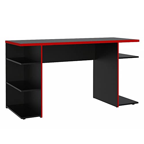 Mesa para Computador Gamer Madesa 9409 - Preto/vermelho