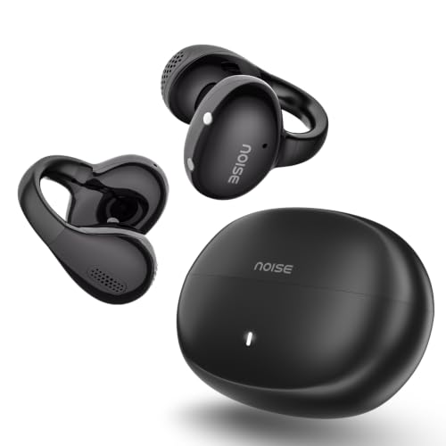 Image of Noise Air Clips Pro Wireless Open-Ear Earbuds (2026), C-Bridge Clip Design, 360 Spatial Audio, AirWave Tech, AI Sound, 50H Playtime, Quad Mic ENC, BT v6.0 (Cosmic Black)