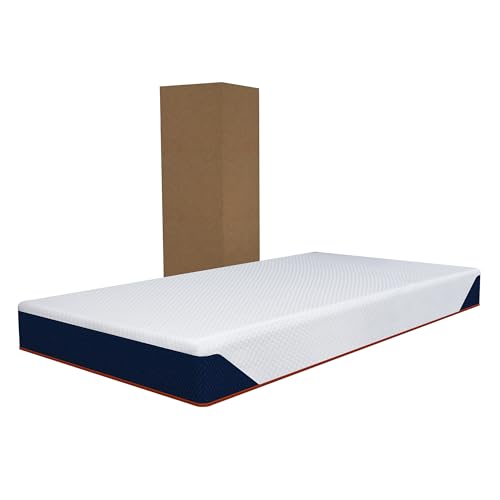 Listado de Colchones Baratos en Walmart los 5 mejores. 43 DR JOOHN Colchón Individual en Caja | Altura 18cm | Confort sin Resortes |Semi – Firme| Espuma de Alta Densidad | Funda Suave y Removible | 190 x 100 x 18 cm