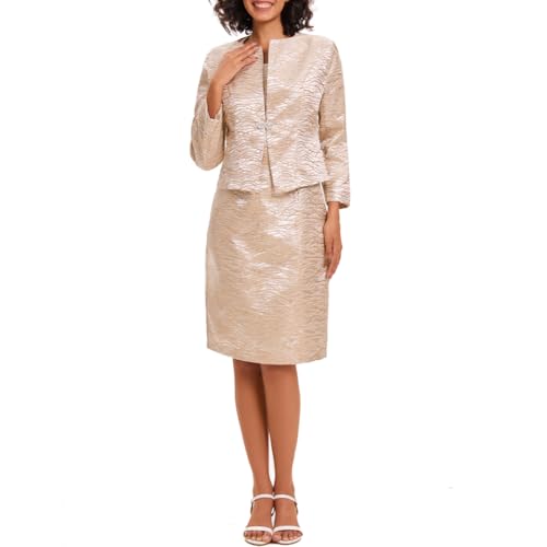 Elegant Embroidered Church Dress and Jacket Set