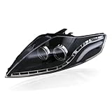 Phare Avant Pour Ford Pour Mondeo 2007-2012 Phares LED Pour Ford Pour Fusion Lampe Frontale LED DRL H7 D2H Angel Eye Bi Faisceau Xénon Clignotant Dynamique Jeu Phares(Headlight No Bulb)