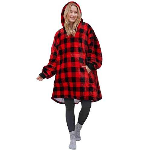 Catalonia Sherpa Wearable Blanket Hoodie — Oversized Adult