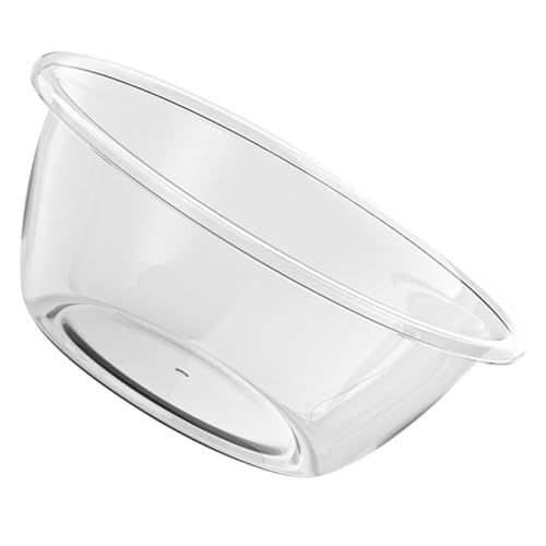GLEAVI Lavabo Multifonction Transparent Moyen en Plastique Épais, Bac en Plastique Solide pour Visage Et Linge, Bassin pour Tremper Les Pieds, Usage Domestique,