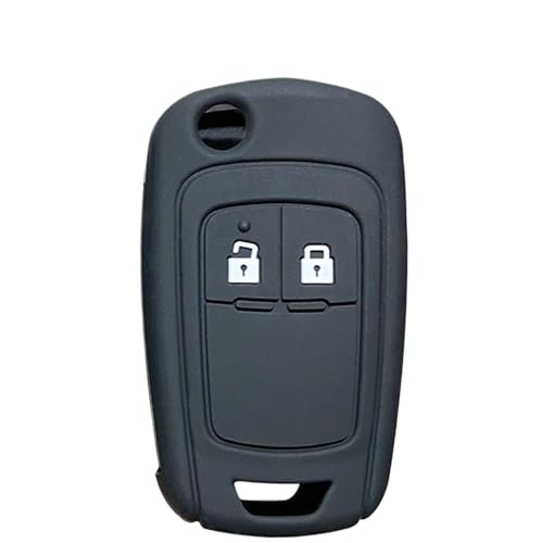Étui clé Opel 2 boutons en silicone noir pour Karl Astra Zafira C